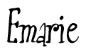The image contains the word 'Emarie' written in a cursive, stylized font.
