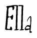 The image is a stylized text or script that reads 'Ella' in a cursive or calligraphic font.