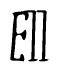The image contains the word 'Ell' written in a cursive, stylized font.