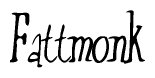 The image is of the word Fattmonk stylized in a cursive script.