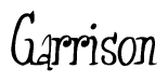 The image is of the word Garrison stylized in a cursive script.