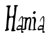 Hania Calligraphy Text 