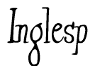 The image contains the word 'Inglesp' written in a cursive, stylized font.