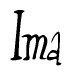 The image is a stylized text or script that reads 'Ima' in a cursive or calligraphic font.