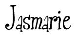 The image contains the word 'Jasmarie' written in a cursive, stylized font.