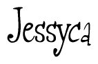 The image is a stylized text or script that reads 'Jessyca' in a cursive or calligraphic font.