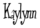 The image contains the word 'Kaylynn' written in a cursive, stylized font.