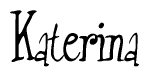 The image is a stylized text or script that reads 'Katerina' in a cursive or calligraphic font.