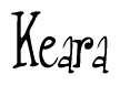 The image is of the word Keara stylized in a cursive script.
