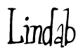 The image contains the word 'Lindab' written in a cursive, stylized font.