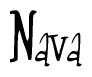 The image is a stylized text or script that reads 'Nava' in a cursive or calligraphic font.