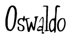 The image contains the word 'Oswaldo' written in a cursive, stylized font.