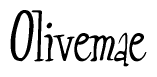 The image is a stylized text or script that reads 'Olivemae' in a cursive or calligraphic font.