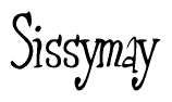 The image is a stylized text or script that reads 'Sissymay' in a cursive or calligraphic font.