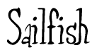 Cursive 'Sailfish' Text