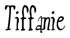The image contains the word 'Tiffanie' written in a cursive, stylized font.
