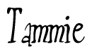 The image contains the word 'Tammie' written in a cursive, stylized font.