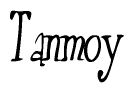 Cursive 'Tanmoy' Text
