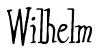 The image is of the word Wilhelm stylized in a cursive script.