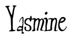 Cursive 'Yasmine' Text