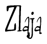 The image is a stylized text or script that reads 'Zlaja' in a cursive or calligraphic font.