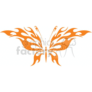 graphic butterfly in orange vinyle ready