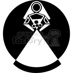 Stylized Bride for Vinyl Cutting