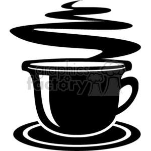 steamy cup of coffee