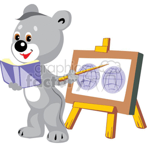 Teddy bear teaching school class