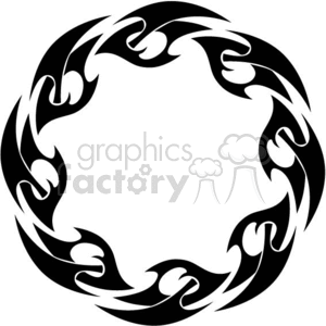 Circular Tribal Tattoo Design