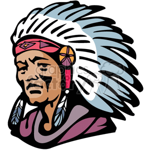 Native American Navajo chief