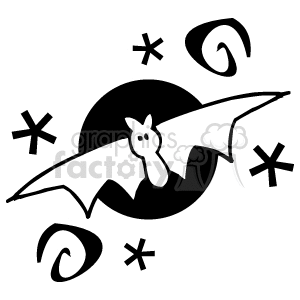 Whimsical Halloween bat
