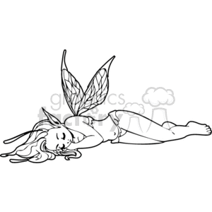 Sleeping Fantasy Elf Girl