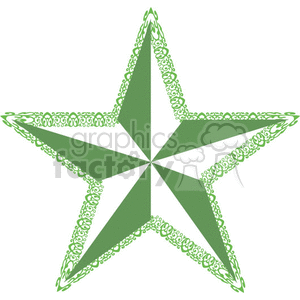 Green Nautical star