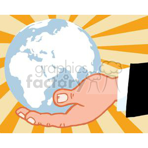 2819-Bussines-Hand-Holding-Globe