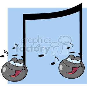 3624-Double-Musical-Note-Singing