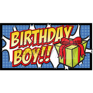 Birthday boy banner