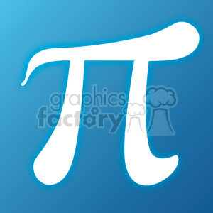   blue pi symbol 