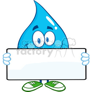 Download 6208 Royalty Free Clip Art Water Drop Cartoon Mascot Character Holding A Banner Clipart Commercial Use Gif Jpg Png Eps Svg Ai Pdf Clipart 389400 Graphics Factory