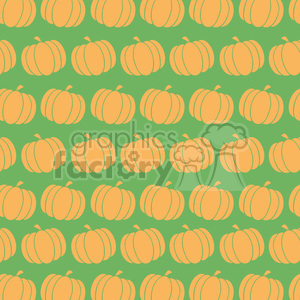 6646 Royalty Free Clip Art Pumpkin Background Seamless Pattern In Green
