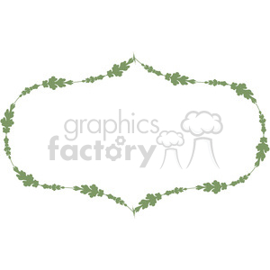 Decorative Green Leaf Border