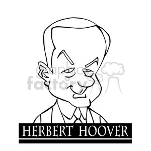 hervert hoover black white