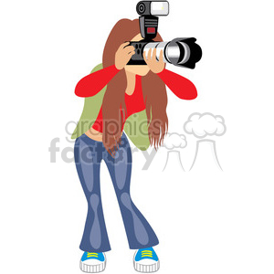   girl taking photos 