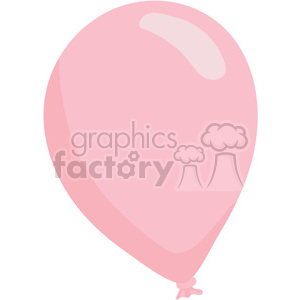 A pink balloon clipart image ideal for Valentine's Day themes.