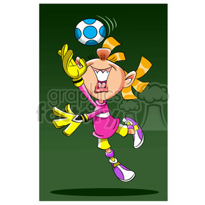   image of girl playing soccer portera de futbol 