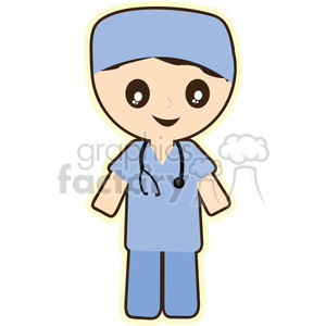 Doctor cartoon character illustration clipart. #394142 | Graphics Factory