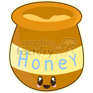   Honeypot cartoon character vector image 