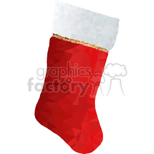 Polygon Christmas Stocking