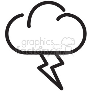  weather lightning vector icon 