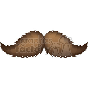 brown mustache